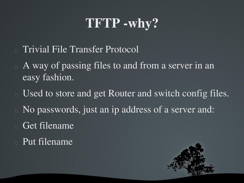 A python tftp server bernie network engineer ppt download