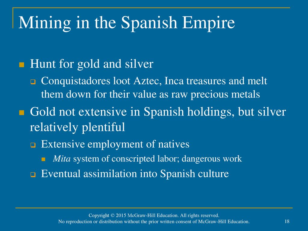 Mining in the Spanish Empire