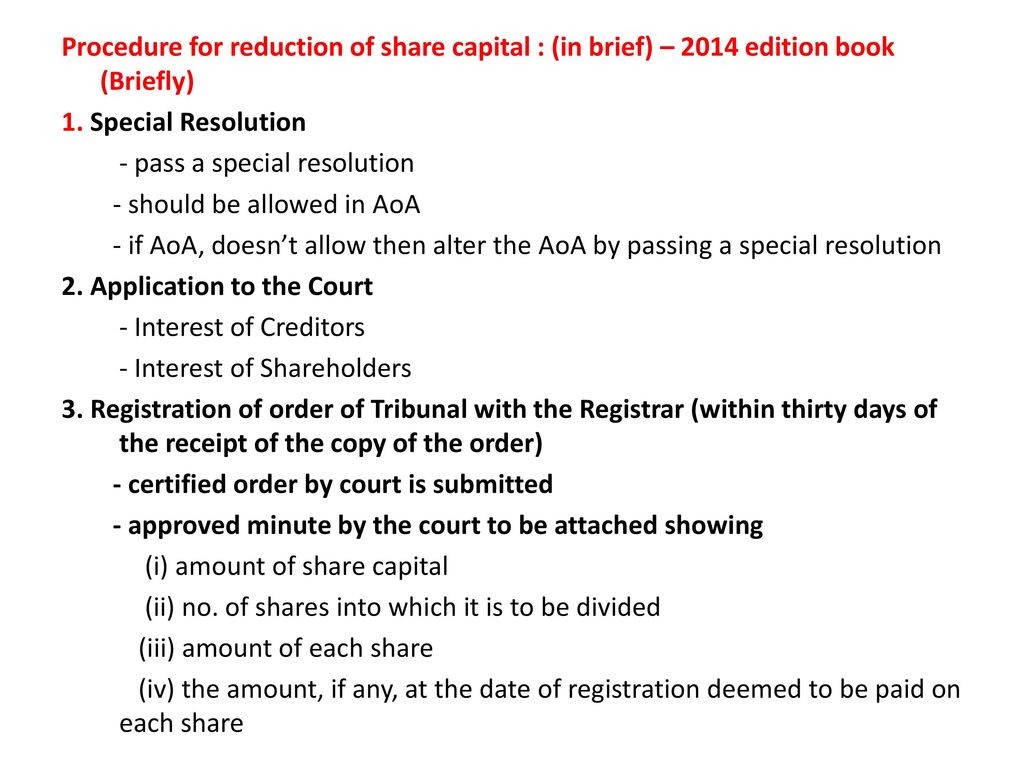 Share Capital + Alteration Of Capital - Ppt Download