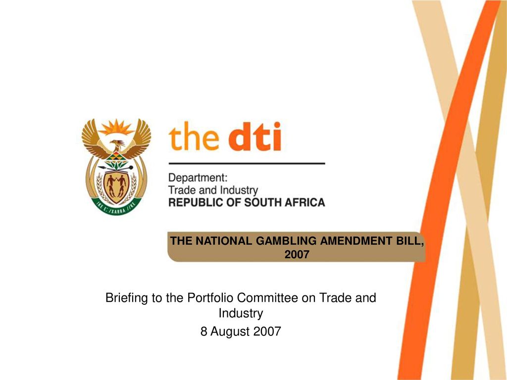 National Gambling Amendment Bill South Africa