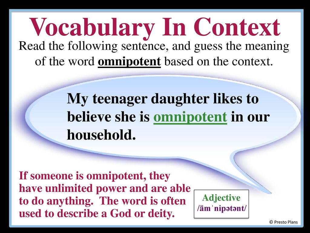 Bell ringer vocabulary ppt download