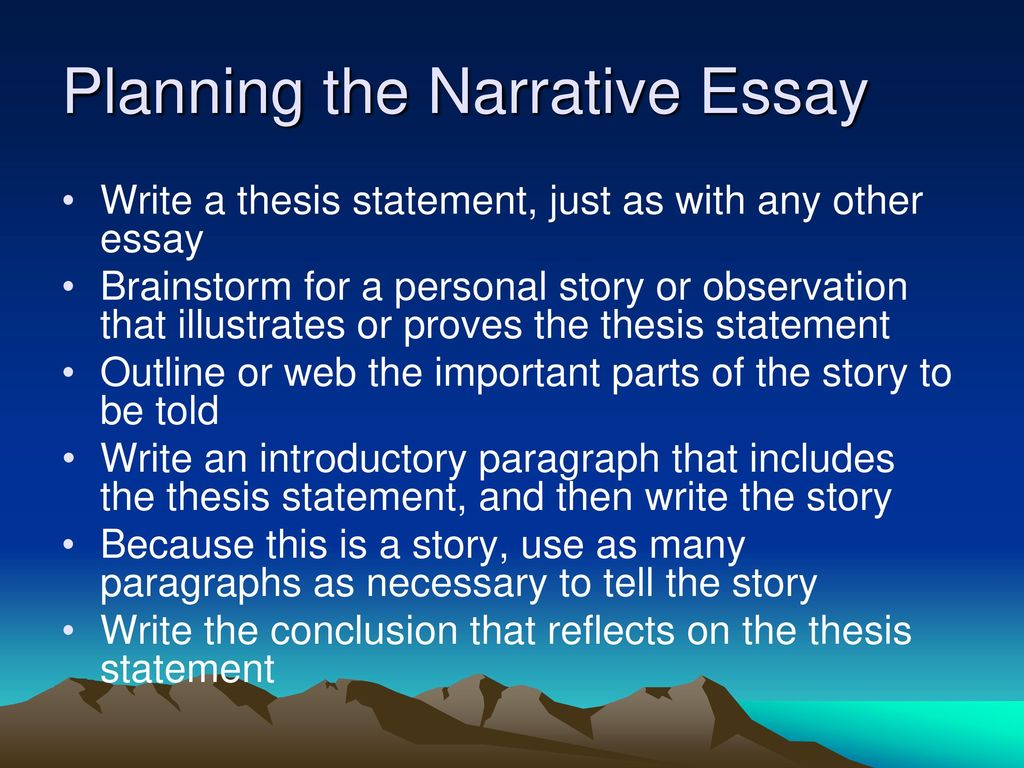 The Narrative Essay: It Differs From a Simple Story! - ppt download