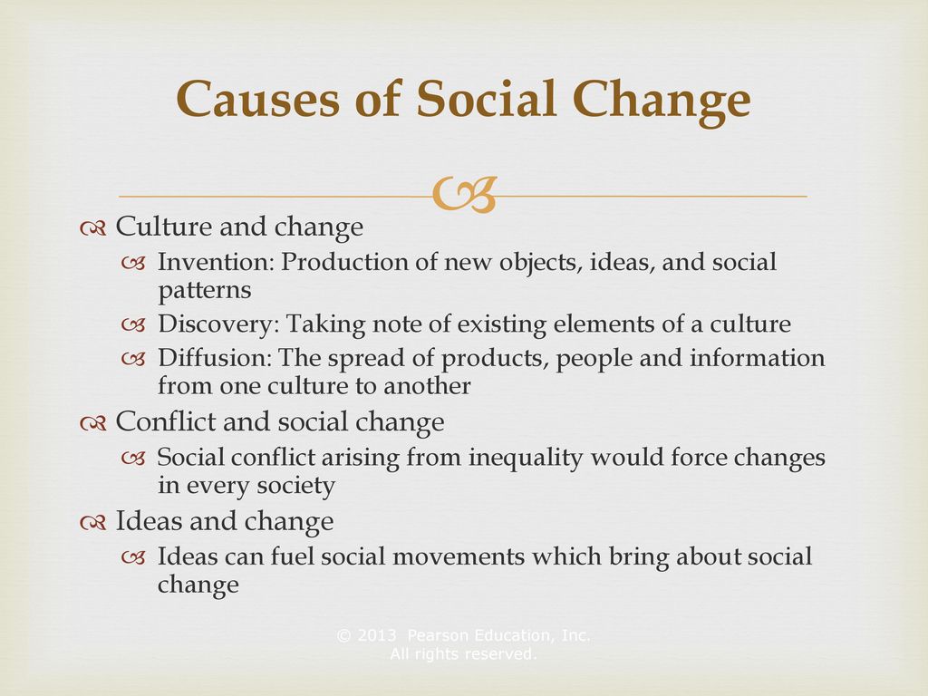 describe the obstacles to social change