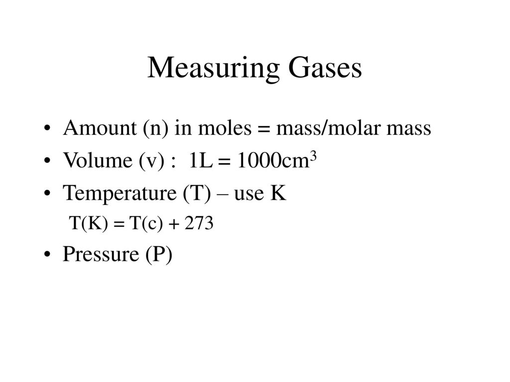 Gas Laws Ppt Download