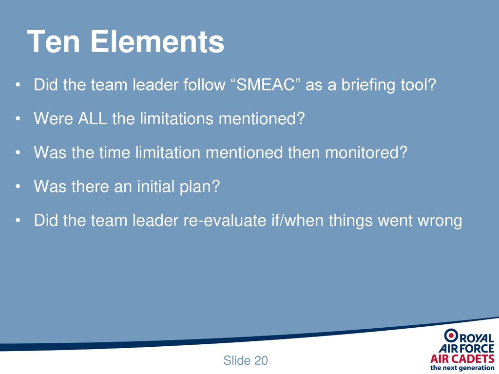 Air Cadet Leadership Foundation Basic Intermediate Advanced - ppt download