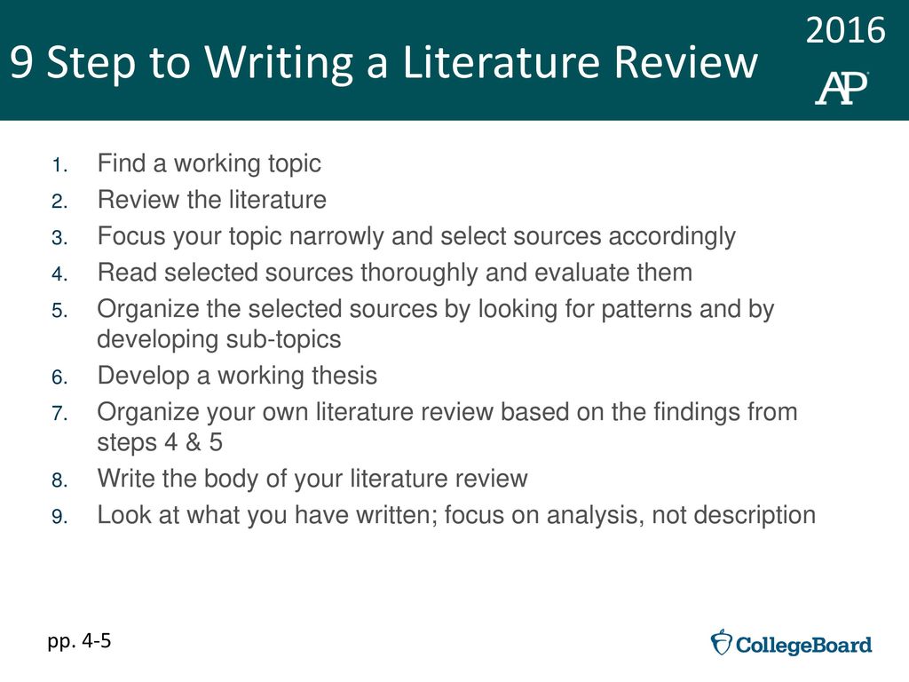 Literature Review Introduction - ppt download