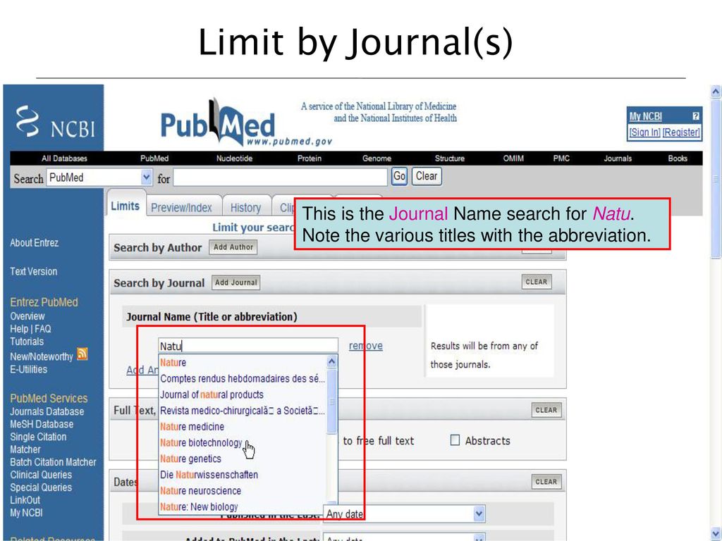 Pubmed Abbreviations Journal Names لم يسبق له مثيل الصور Tier3 Xyz