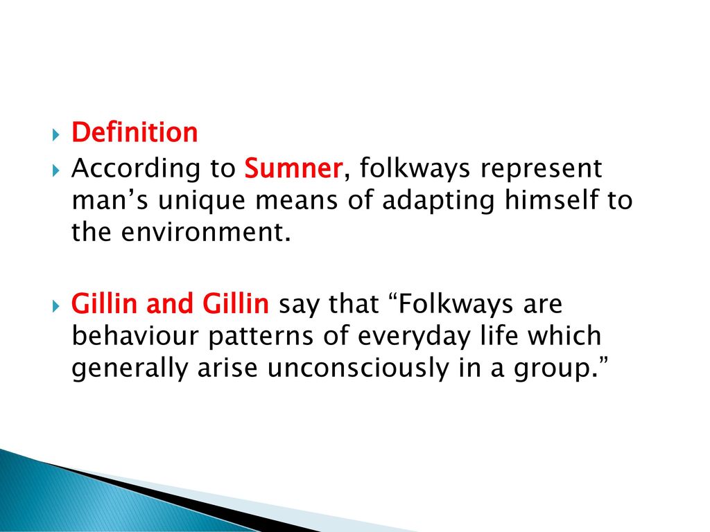 folkways definition