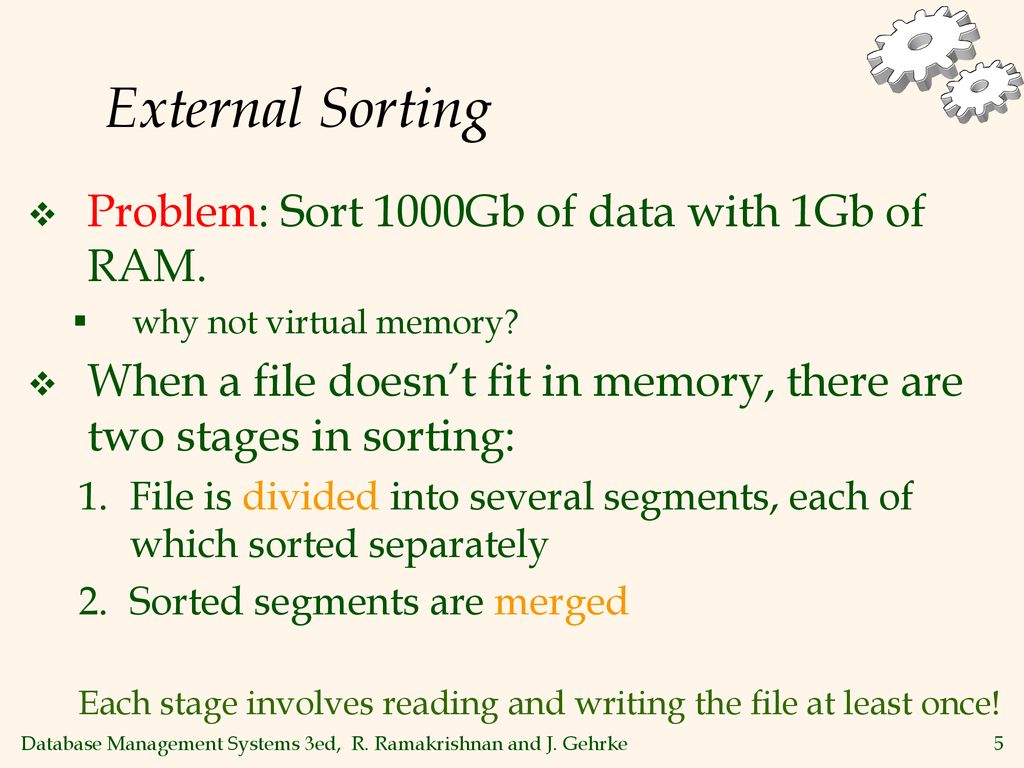 External sorting chapter ppt download