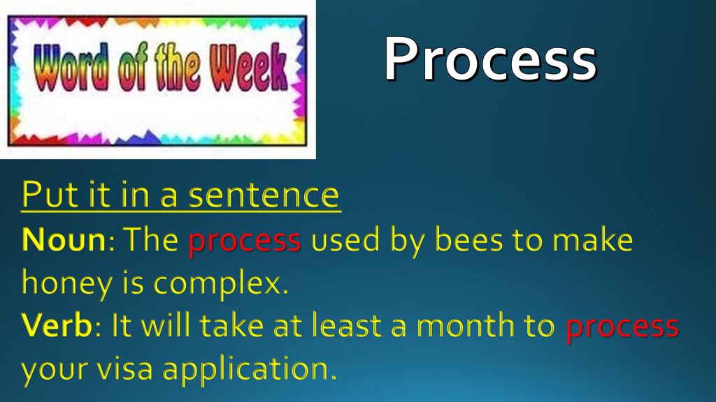 use process in a sentence