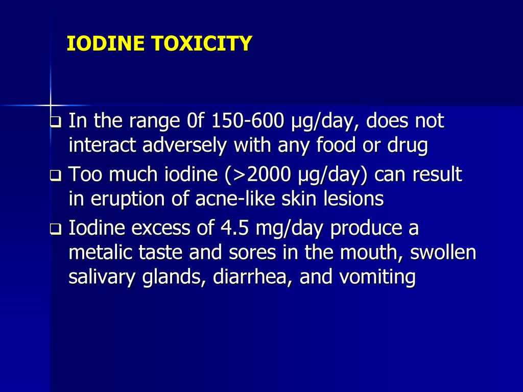 iodine toxicity