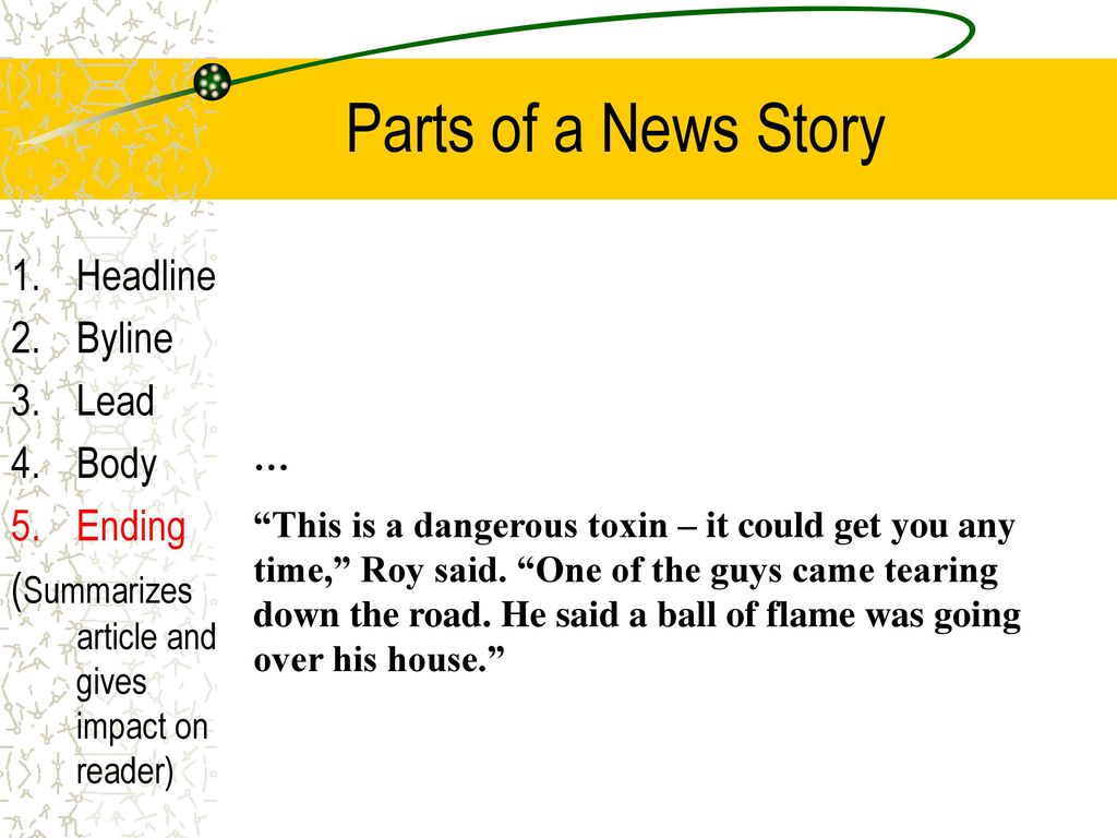 Writing A Newspaper Story Ppt Download writing-a-newspaper-story-ppt-download