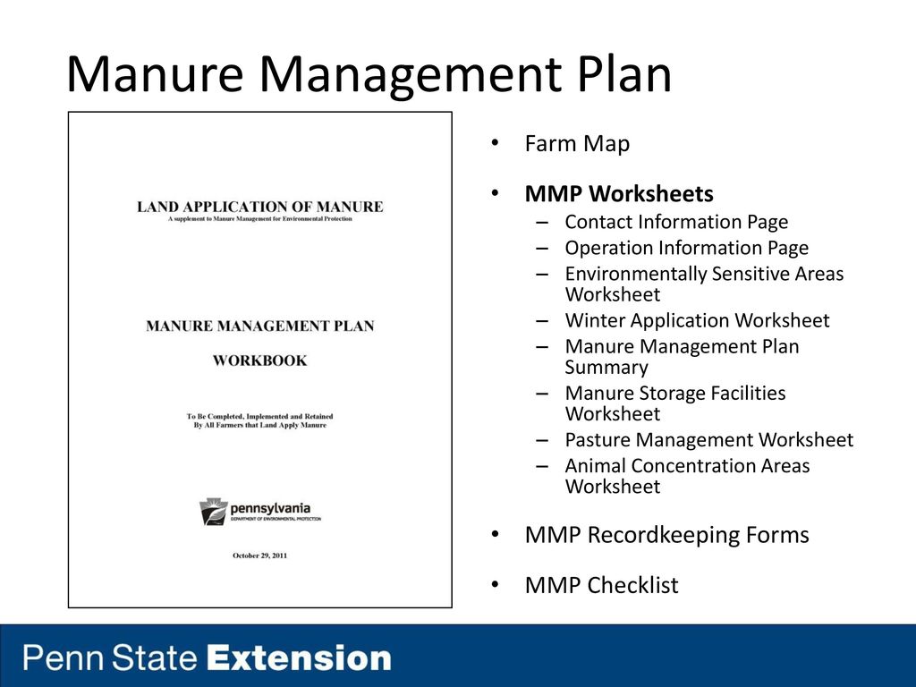 Introduction to dep manure management plan - ppt download