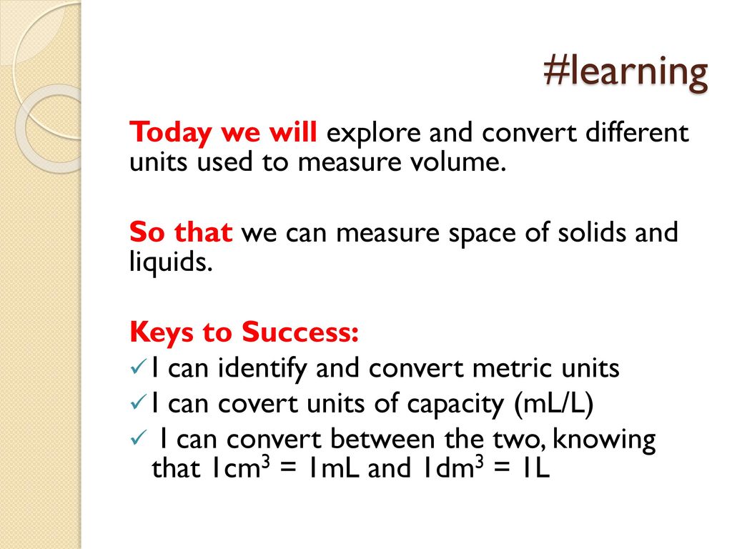 Volume Pretest Don T Freak Out It S Not For Marks Ppt Download