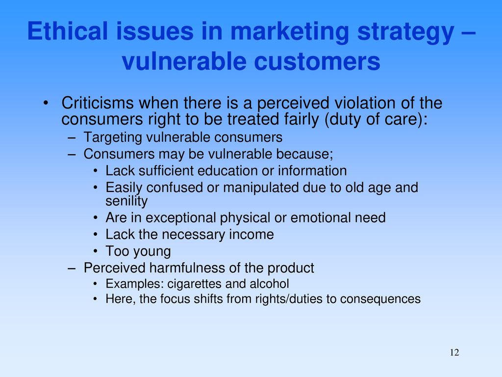 ethical issues in marketing examples