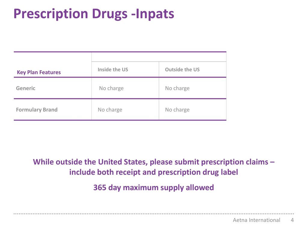 Plan Overview Warner Inc. Aetna International ppt download