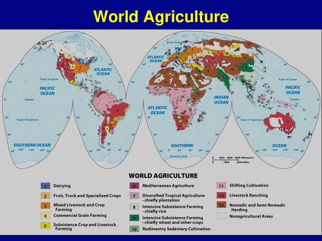 shifting agriculture map