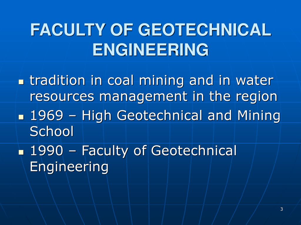 Faculty of Geotechnical Engineering - ppt download