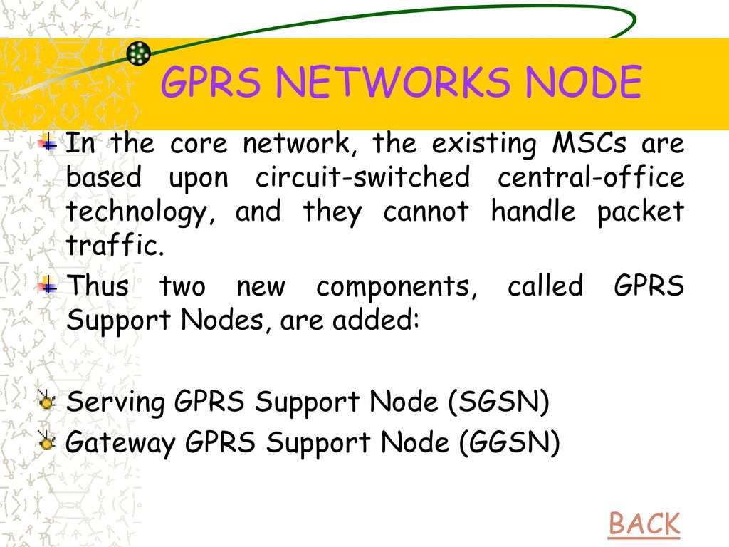 GPRS NETWORKS NODE