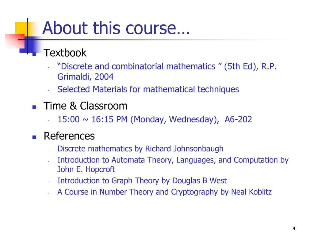 Discrete And Combinatorial Mathematics 5th