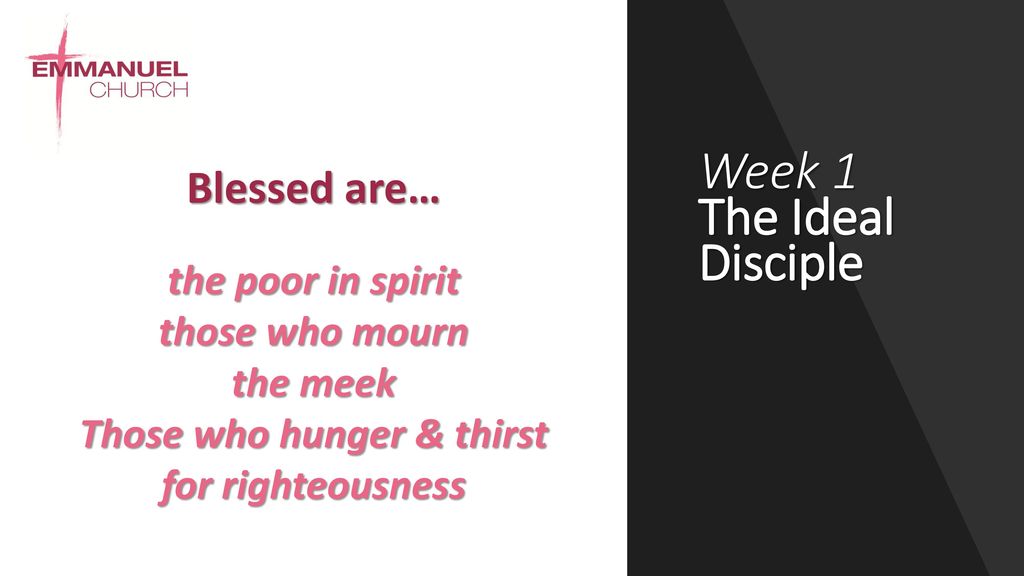 Those who hunger & thirst for righteousness