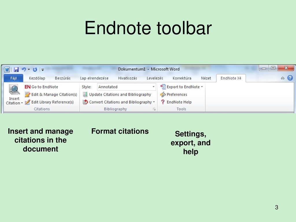 Endnote Cite While You Write Plugin November Attila Skulteti Ppt Download