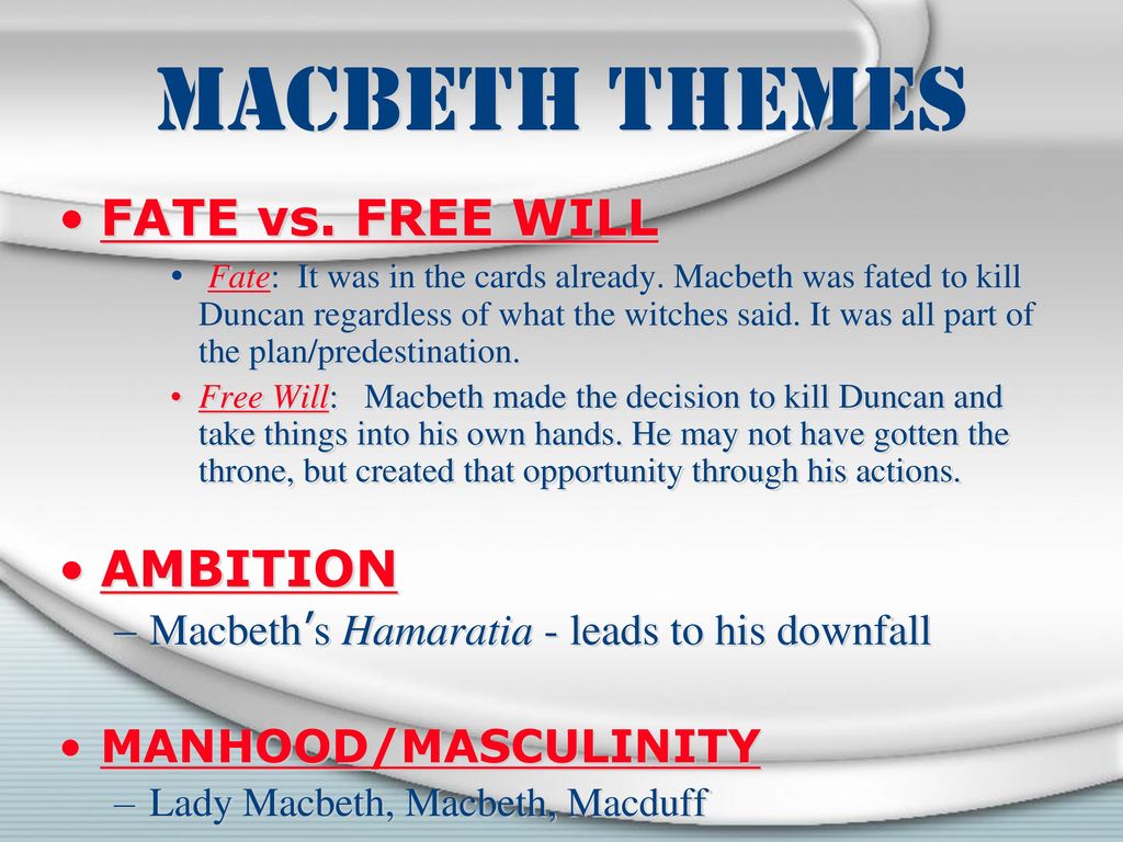 Реферат: Fate In Macbeth Essay Research Paper Fate