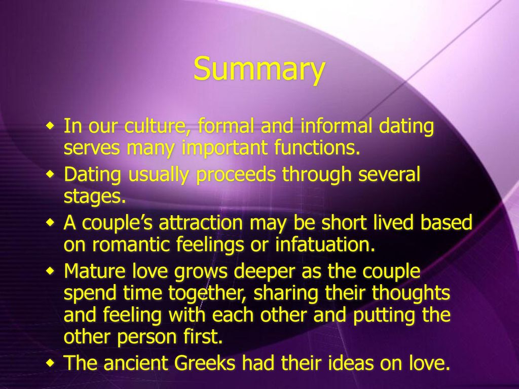 Chapter 7 “Dating” Mrs. Karen Swope Family and Consumer Sciences ppt