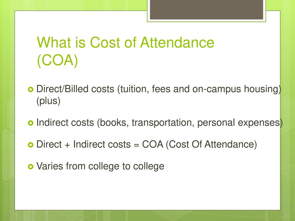 Financial Aid 101 Presentation The FAFSA - ppt download