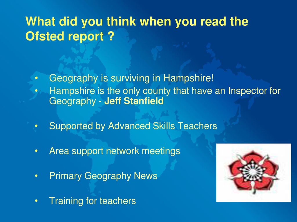 What did you think when you read the Ofsted report