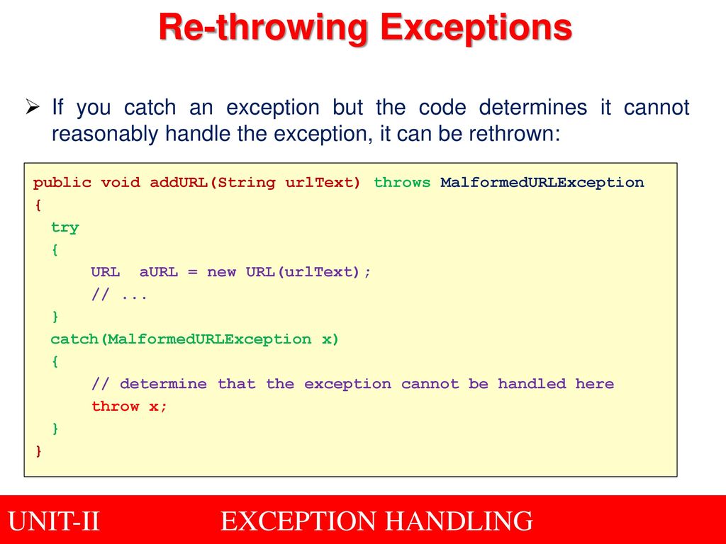 Topic: Exception Handling - ppt download