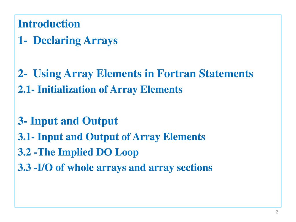 Programming For Nuclear Engineers Lecture 6 Arrays - ppt download