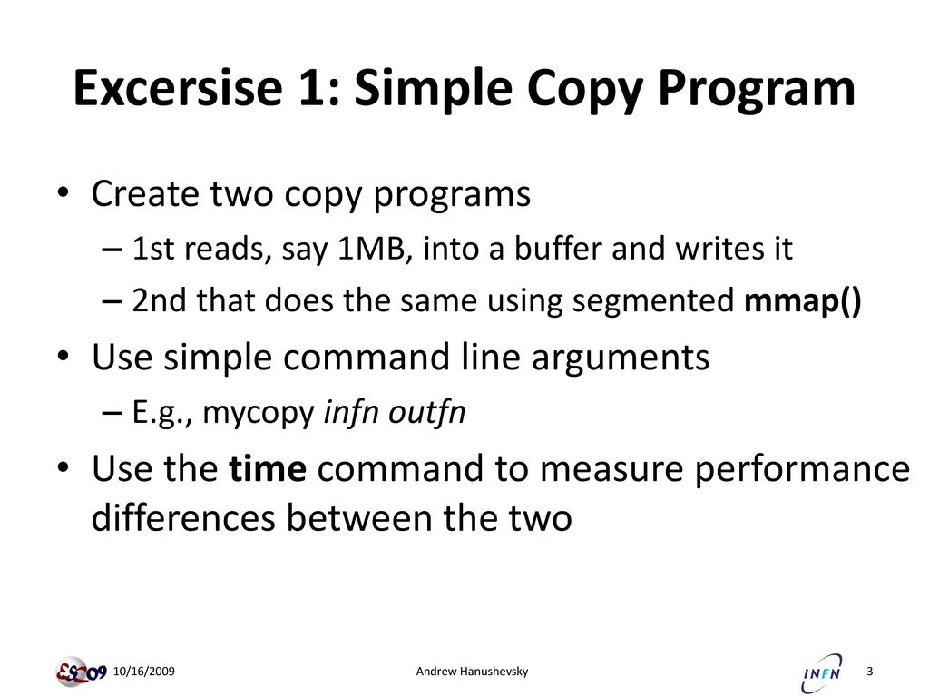 Andrew hanushevsky exercises ppt download