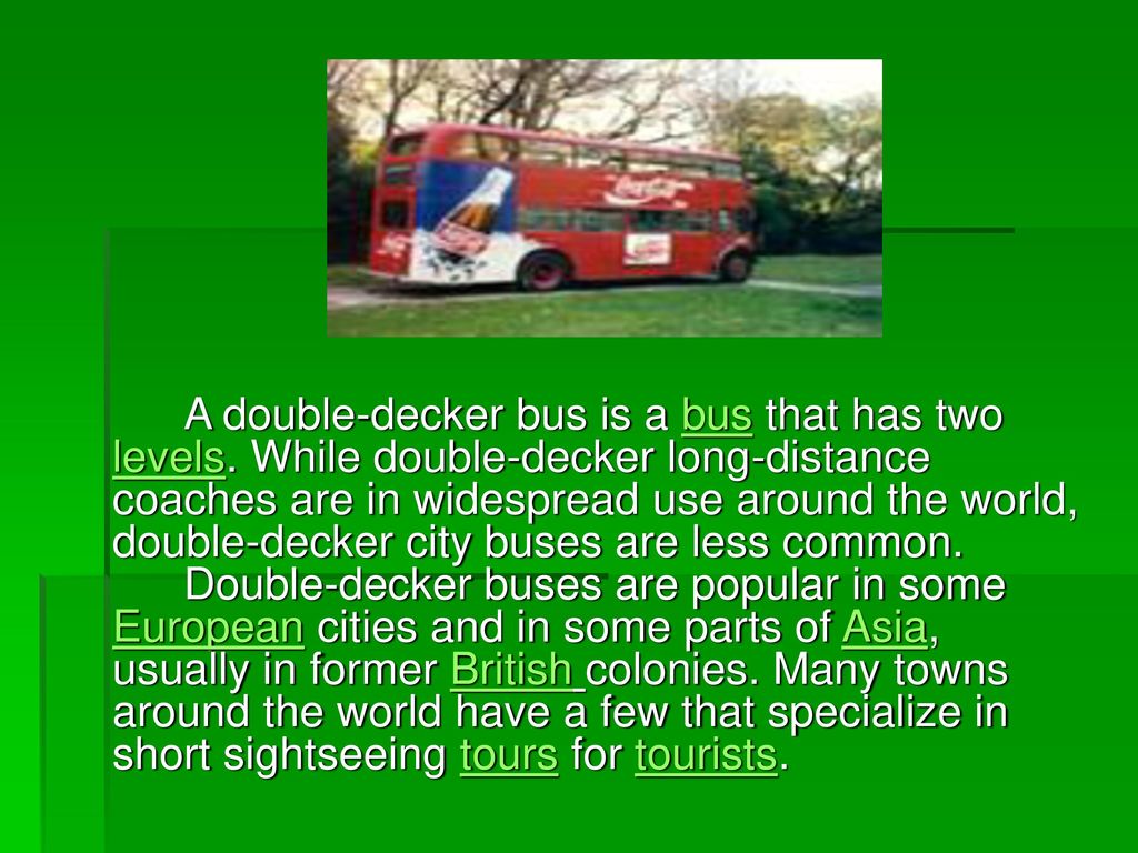Автобусы перевести на английский. Автобус для презентации. Английский автобус. Презентация на тему английский двухэтажный автобус. Краткая история английского автобуса кратко.