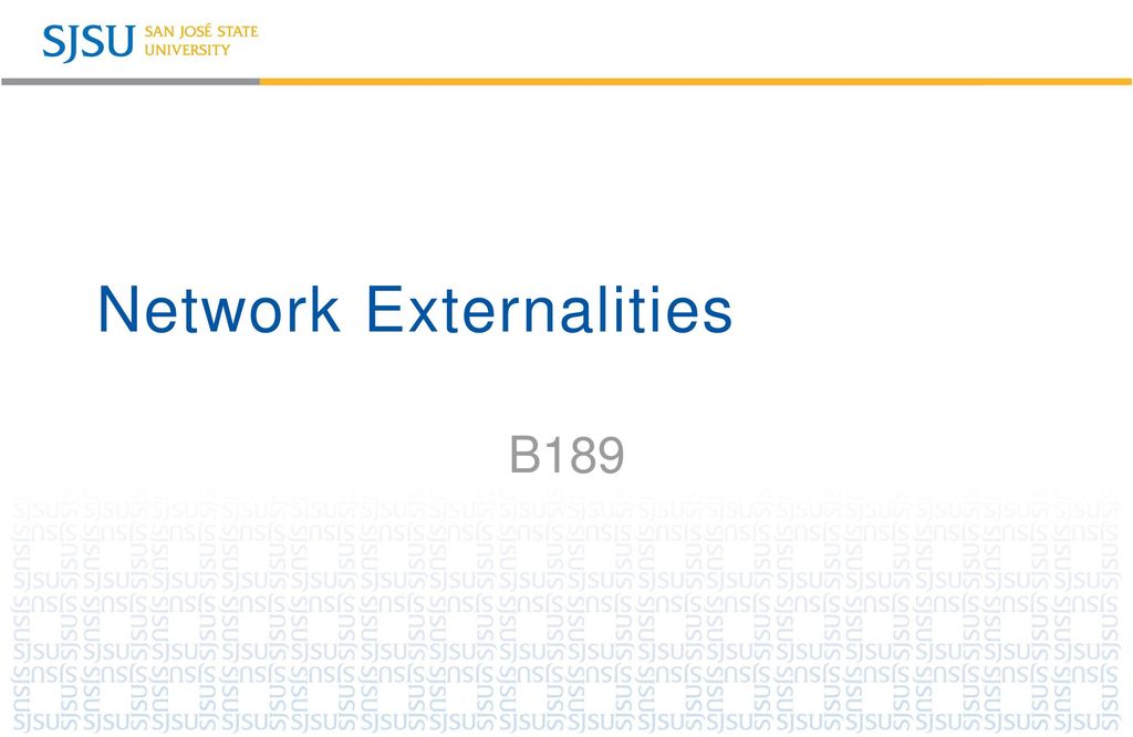 Network externalities ppt download