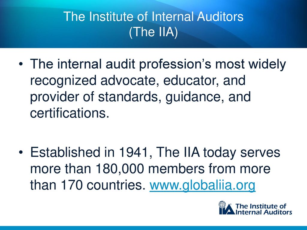 Getting To Know Internal Auditing - Ppt Download