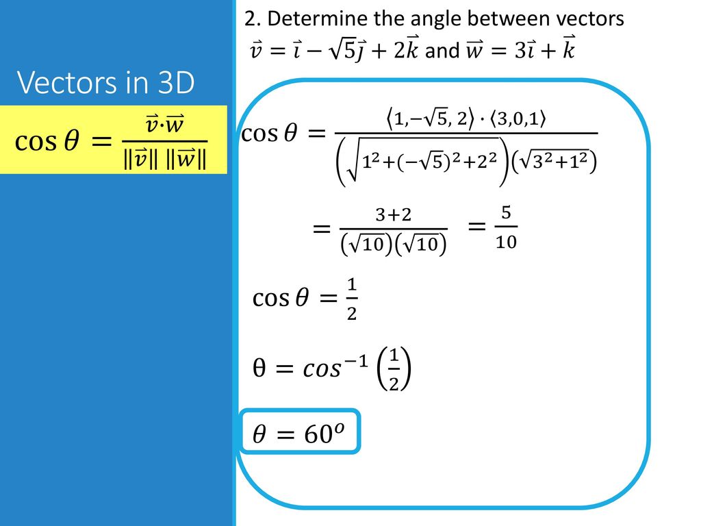 Lesson 12 10 Vectors In Space Ppt Download