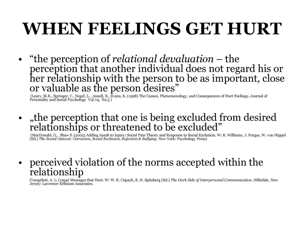 HURT FEELINGS Wounded States of Consciousness and - ppt download