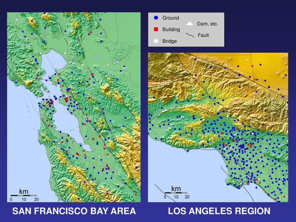 SAN FRANCISCO BAY AREA LOS ANGELES REGION Ground Dam, etc. Building