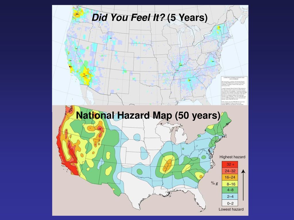 National Hazard Map (50 years)