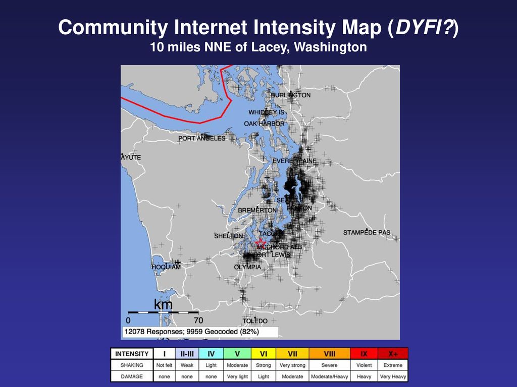 Community Internet Intensity Map (DYFI