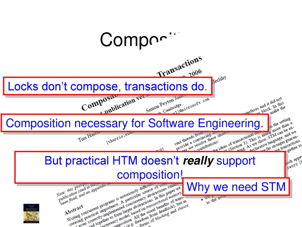 Transactional Memory TexPoint fonts used in EMF. - ppt download
