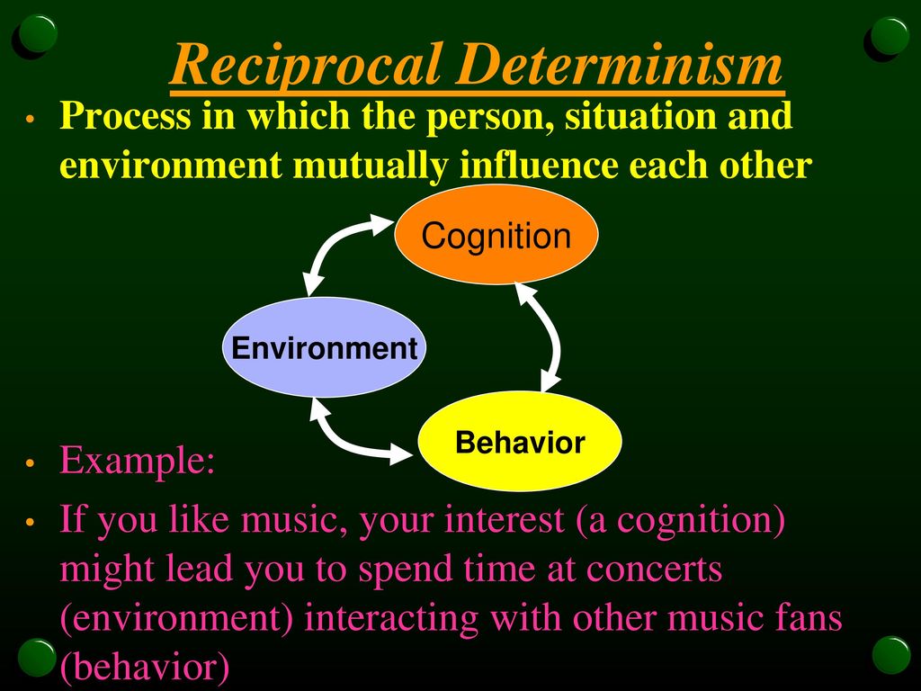 what is reciprocal determinism