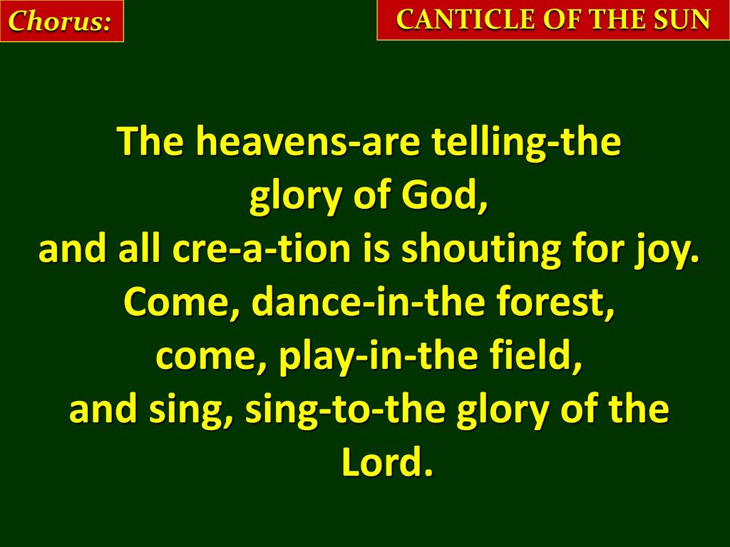 The Heavens Are Telling the Glory of God - Brewster Baptist Church