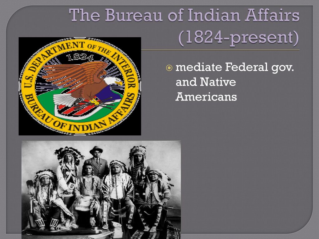 bureau of indian affairs 1824