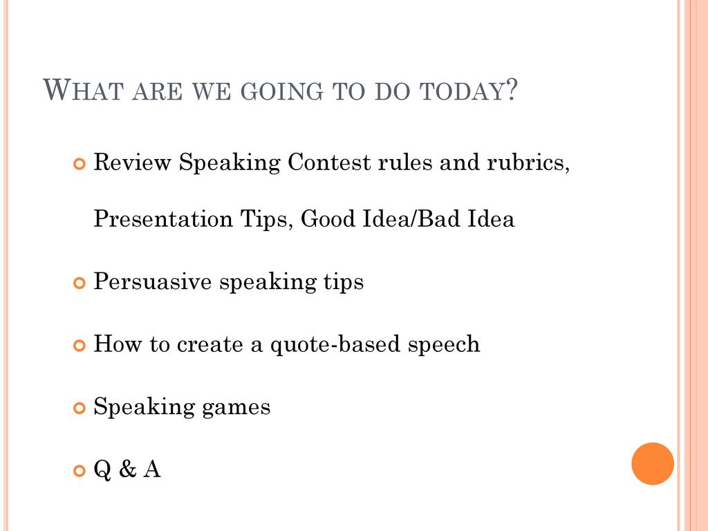 persuasive speaking tips