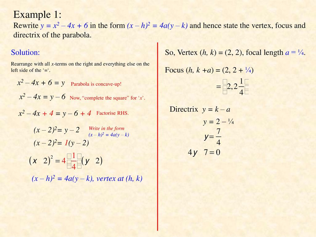 Parabola Locus Ii By Mr Porter Ppt Download