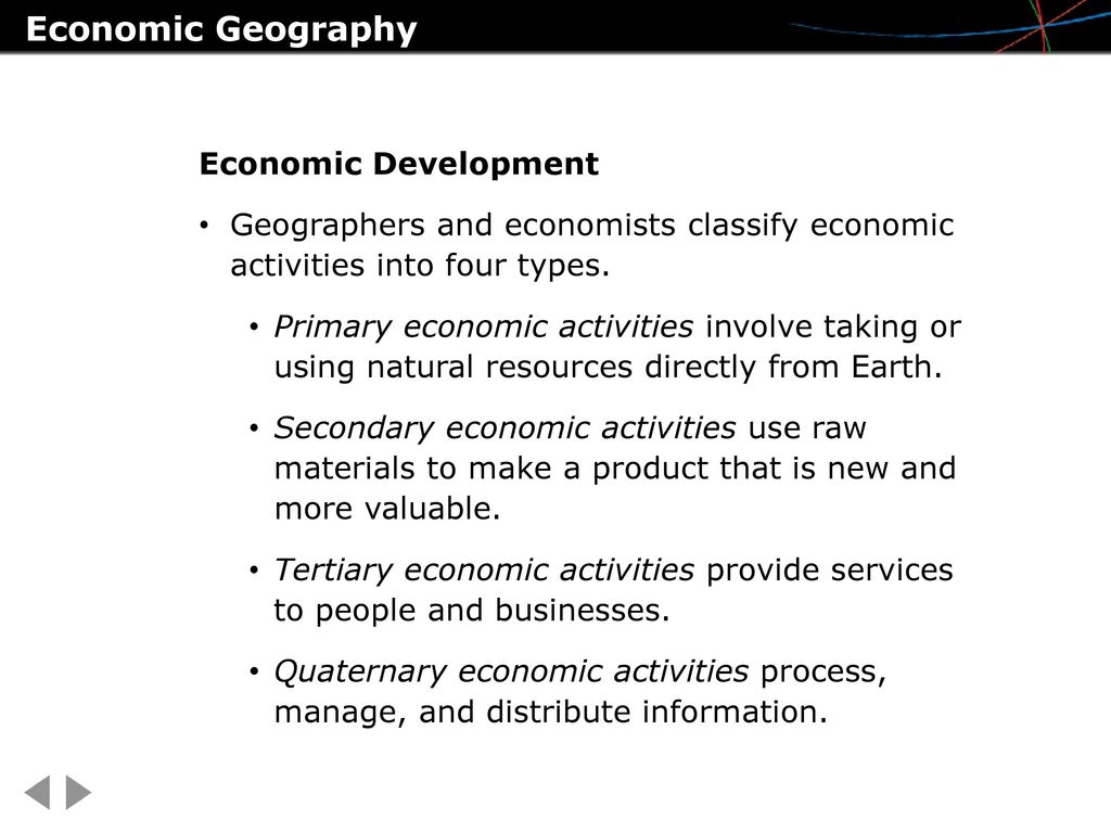 Economic Geography Economic Systems - ppt download