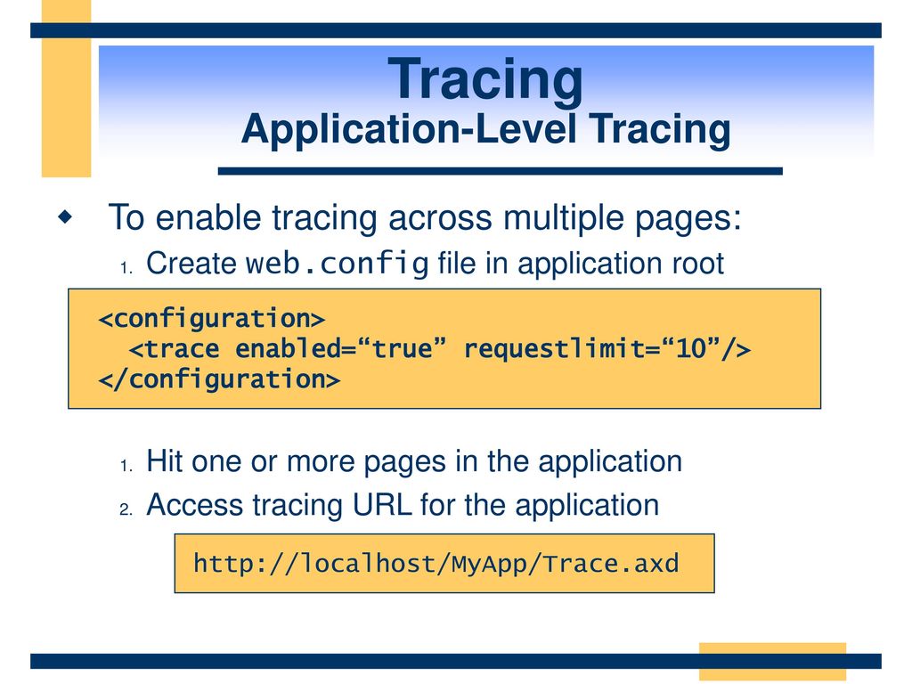 Track url. Application forms ppt.