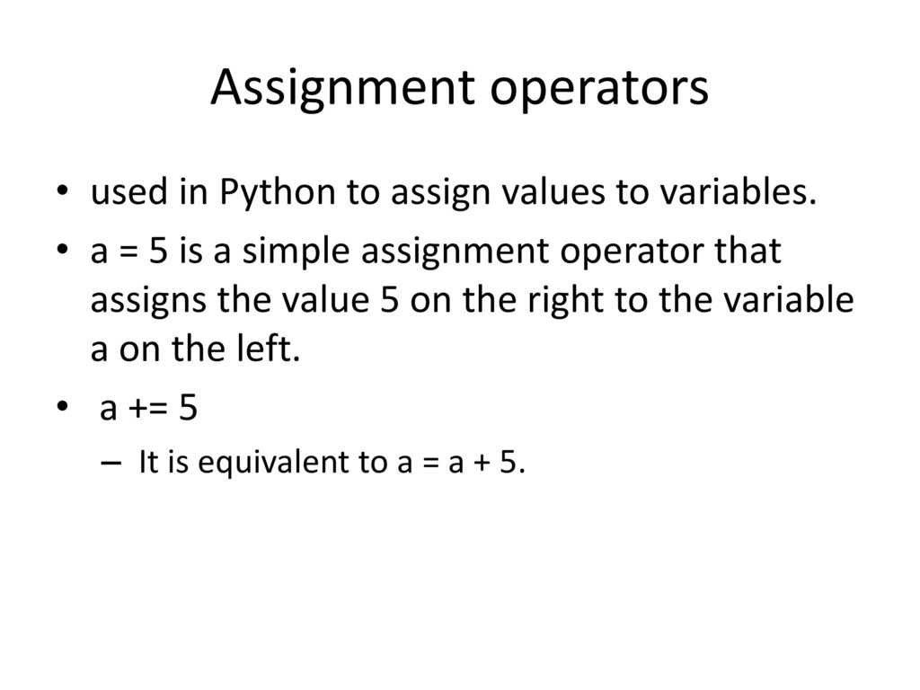 Module 3 Introduction to Python – variables, expressions and statements ...